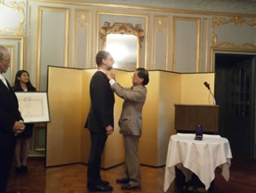 Bestowing the Medal