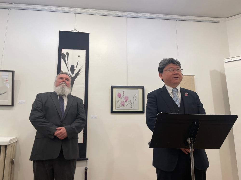Consul General Takahashi and Mr. John Ziemba