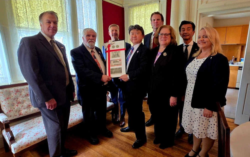 ニューハンプシャー州議会による対日友好宣言発出及びポーツマスにおけるベルリンギングセレモニー