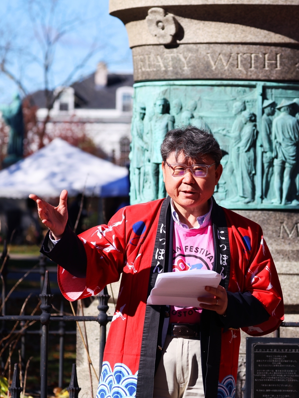 Consul General giving remarks