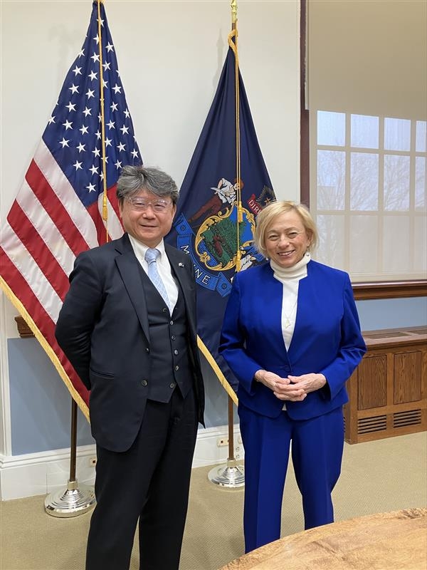 メイン州知事との意見交換