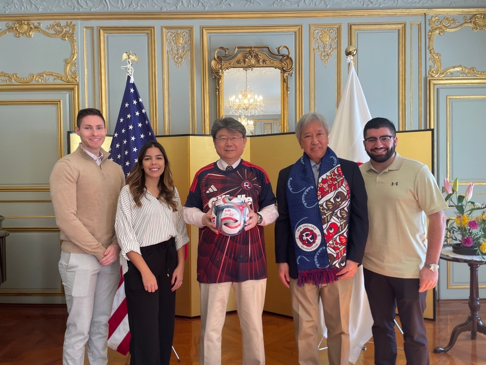 サッカー関係者との懇談